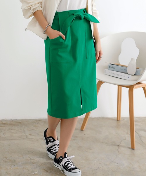 KOBE LETTUCE（コウベレタス）の「[ 選べるサイズ/丈 ] 走れるストレッチタイトスカート（スカート・レディース・ホワイト系/ネイビー系1/ホワイト系1/ブルー系その他2/ブラック/チャコール/ブラウン系/グリーン系/グレー系/ブルー系その他/グリーン/ブラック系/モカ/ネイビー系/オレンジ系1/ライトグリーン系1/オレンジ系/ライトグリーン系/ベージュ系/グレー/ブルー系その他5/グレー系その他/ブルー系その他4/ベージュ/カーキ/ブラウン系1・L/M1/L1/L2/M2/M/2/1）」の16枚目の写真