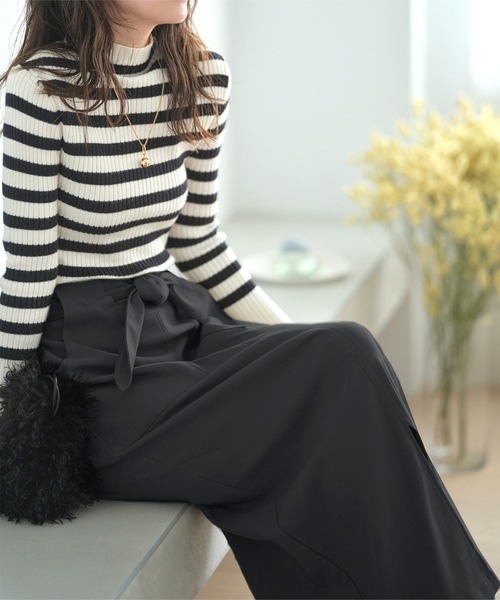 さん 5/30 Mサイズ スカートパンツ 大きいサイズ レディース ラップスカート風ショートパンツ goldy