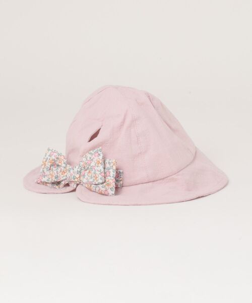 SLAP SLIP BABY（スラップスリップベビー）の「SLAPSLIPBABY/コットン花柄リボン付きハットベビー(44~48cm)（ハット・キッズ・オフホワイト/ピンク・ONESIZE）」の19枚目の写真