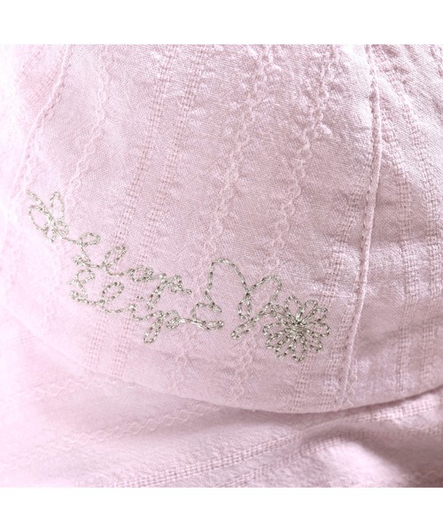 SLAP SLIP BABY（スラップスリップベビー）の「SLAPSLIPBABY/コットン花柄リボン付きハットベビー(44~48cm)（ハット・キッズ・オフホワイト/ピンク・ONESIZE）」の12枚目の写真