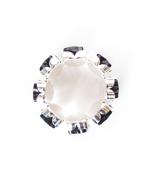 Casselini（キャセリーニ）の「Casselini(キャセリーニ)ハートビジューリング（リング・レディース・ブラック/グリーン/クリア・FREE）」の7枚目の写真