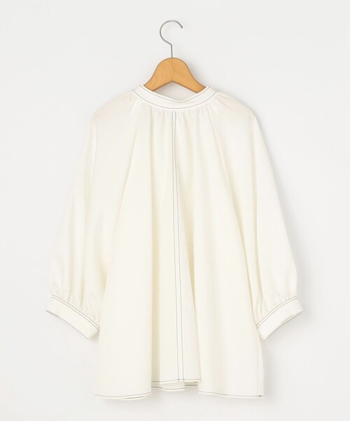 NOLLEY’S（ノーリーズ）の「2WAYデニムライクリボンタイブラウス（シャツ/ブラウス・レディース・オフホワイト/インディゴブルー/ダークネイビー・38）」の12枚目の写真