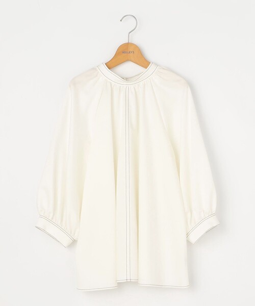 NOLLEY’S（ノーリーズ）の「2WAYデニムライクリボンタイブラウス（シャツ/ブラウス・レディース・オフホワイト/インディゴブルー/ダークネイビー・38）」の7枚目の写真