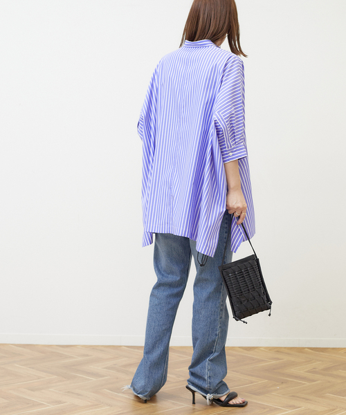 JOURNAL STANDARD L'essage / ジャーナルスタンダードレサージュ 24SS 24050370210120 1/60ブロードドルマンシャツ 七分袖シャツ journal standard L'essage（ジャーナルスタンダードレサージュ