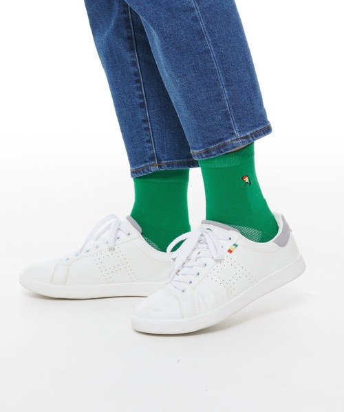 Arnold Palmer(アーノルドパーマー)の「無地 ショートソックス(ソックス/靴下・レディース・イエロー/ホワイト/グリーン/レッド・23-25cm)」の2枚目の写真