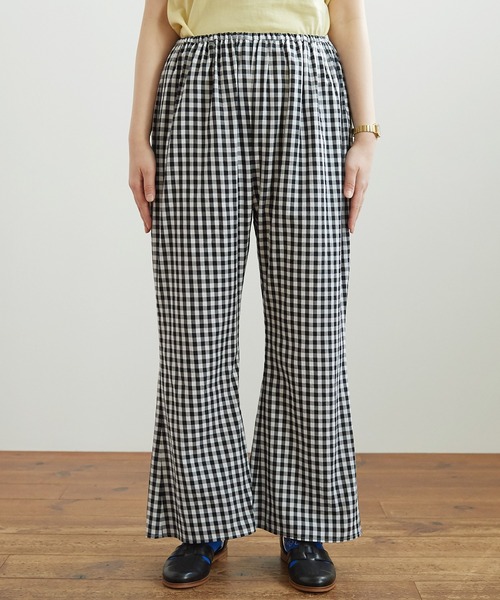 極美品！ビュルデサボン gingham balloon バルーンパンツ フリー bulle de savon（ビュルデサボン）の「gingham balloonパンツ（その他