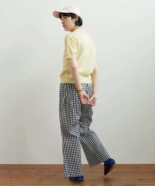 bulle de savon（ビュルデサボン）の「gingham turipパンツ（その他