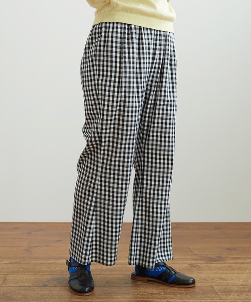 bulle de savon（ビュルデサボン）の「gingham turipパンツ（その他