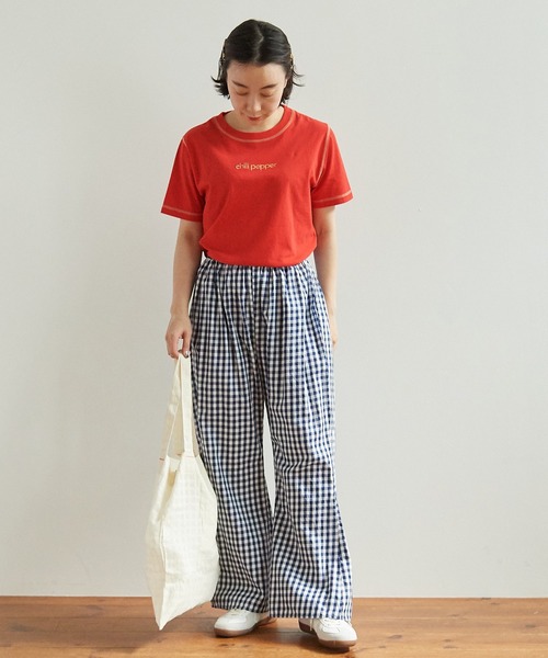 極美品！ビュルデサボン gingham balloon バルーンパンツ フリー bulle de savon（ビュルデサボン）の「gingham balloonパンツ（その他