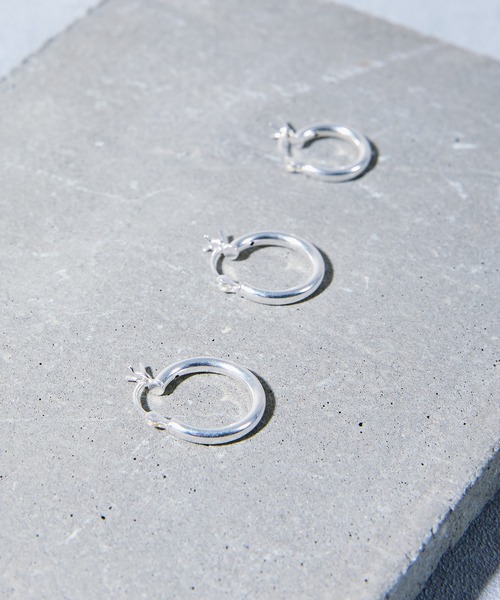 And A（アンドエー）の「And A アンドエー / hoop pierce フープピアス 両耳用 （シルバー925）（ピアス（両耳用）・メンズ・シルバー・15 /18/12）」の18枚目の写真