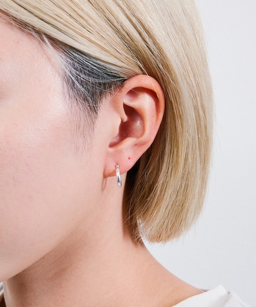 And A（アンドエー）の「And A アンドエー / hoop pierce フープピアス 両耳用 （シルバー925）（ピアス（両耳用）・メンズ・シルバー・15 /18/12）」の22枚目の写真