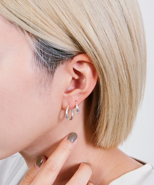 And A（アンドエー）の「And A アンドエー / hoop pierce フープピアス 両耳用 （シルバー925）（ピアス（両耳用）・メンズ・シルバー・15 /18/12）」の19枚目の写真