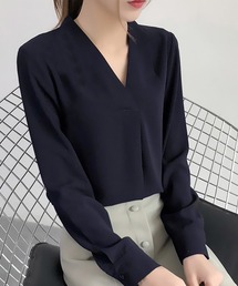 Coo+i（クーイ）の「胸元タックシャツブラウス（シャツ/ブラウス）」