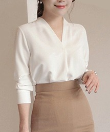 Coo+i（クーイ）の「胸元タックシャツブラウス（シャツ/ブラウス）」