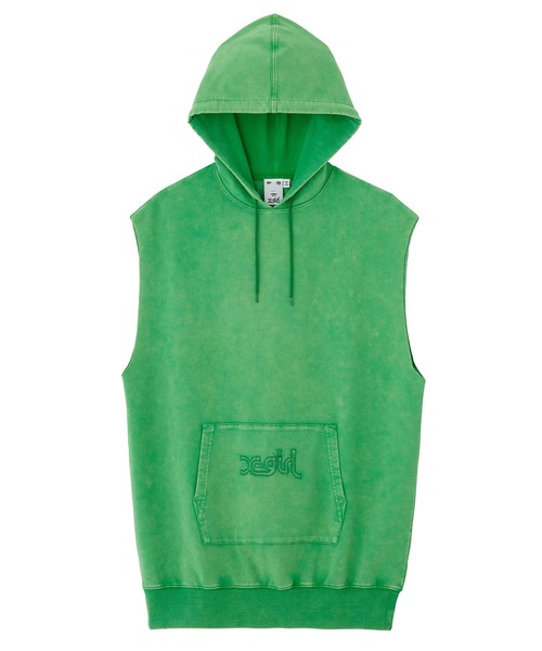 X-girl（エックスガール）の「SLEEVELESS HOODED DRESS（ワンピース・レディース・ブラック/ピンク/グリーン・S/M）」の12枚目の写真