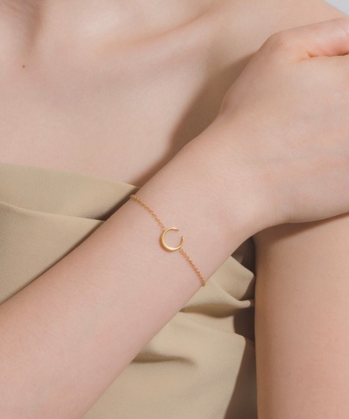 muku(ムク)の「金属アレルギー対応 ニュームーンブレスレット/サージカルステンレス/316L(ブレスレット・レディース・ゴールド・FREE)」の13枚目の写真