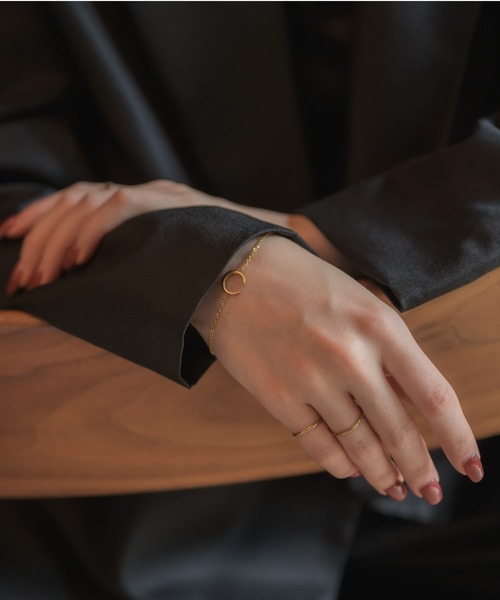 muku(ムク)の「金属アレルギー対応 ニュームーンブレスレット/サージカルステンレス/316L(ブレスレット・レディース・ゴールド・FREE)」の15枚目の写真