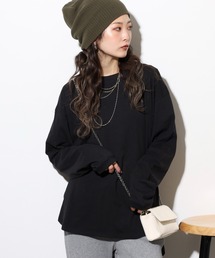 atONE 天竺ラウンドヘムロンTシャツ