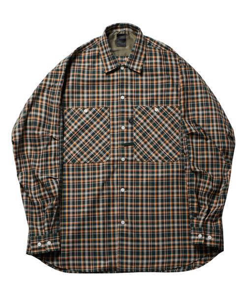 専用　 未使用 ダイワ ピア39 23AW テック BD チェック シャツ L DAIWA PIER39 /ダイワ ピア39】TECH CAMP-COLLAR SHIRTS JACKET