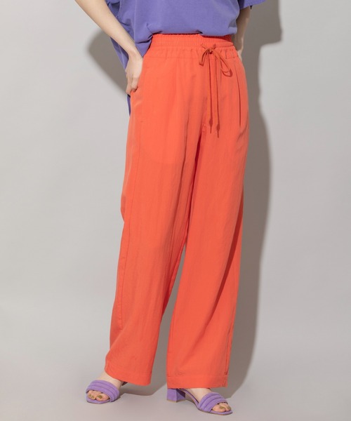 Munich（ミューニック）の「フィブリルポプリンイージパンツ（その他パンツ・レディース・ベージュ/ダークブラウン/ラベンダー/オレンジ・XS/M/S）」の9枚目の写真