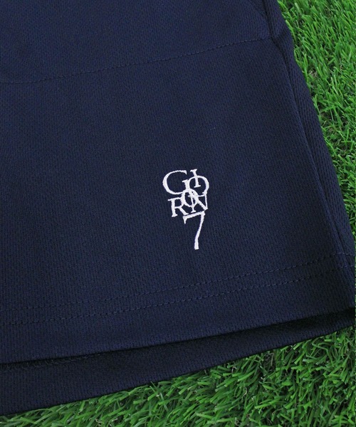 GIORNO SEVEN（ジョルノセブン）の「吸汗速乾ドライメッシュ リブロゴ ゴルフ 上下セットアップ モックネック ハーフパンツ ゴルフウェア メンズ（ゴルフグッズ・メンズ・ホワイト/ネイビー・L/XL/3XL/M/XXL）」の17枚目の写真