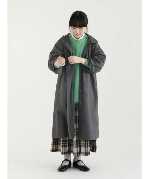 Samansa Mos2（サマンサ モスモス）の「柄アソート大きめ襟シャツ（シャツ/ブラウス・レディース・チャコール/ピンク/ブルー/オフホワイト・ﾌﾘ-）」の11枚目の写真