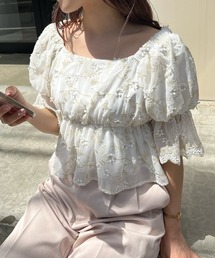 one after another NICE CLAUP | 2way着用/3Dアソートオフショルブラウス(シャツ/ブラウス)