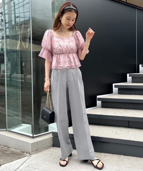 one after another NICE CLAUP（ワンアフターアナザーナイスクラップ）の「2way/3Dアソートオフショルブラウス（シャツ/ブラウス・レディース・ホワイト/ピンク/ネイビー・FREE）」の16枚目の写真