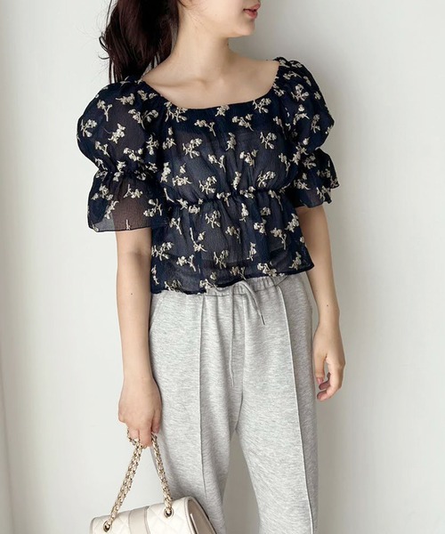 one after another NICE CLAUP（ワンアフターアナザーナイスクラップ）の「2way/3Dアソートオフショルブラウス（シャツ/ブラウス・レディース・ホワイト/ピンク/ネイビー・FREE）」の13枚目の写真