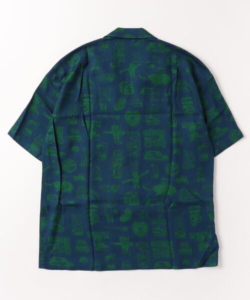 OVER THE TWELVE（オーバーザトゥウェルブ）の「OVER THE TWELVE/オーバーザトゥエルブ/OTT23-01a"Kill the kettle" プリントS/Sシャツ（シャツ/ブラウス・メンズ・ネイビー/その他24・L/M/XL）」の3枚目の写真