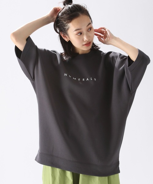 NUMERALS（ヌメラルズ）の「【Girls in NUMERALS】スウェットクルー（Tシャツ/カットソー・レディース・サックスブルー/ライトグリーン/チャコール/アイボリー・60/75）」の12枚目の写真