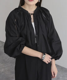 fredy emue | 【fredyemueフレディエミュ】レースボリュームボレロシャツ(シャツ/ブラウス)