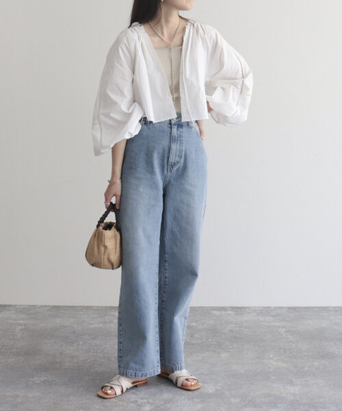 fredy emue(フレディエミュ)の「【fredyemueフレディエミュ】レースボリュームボレロシャツ(シャツ/ブラウス・レディース・ブラック/オフホワイト・38)」の10枚目の写真