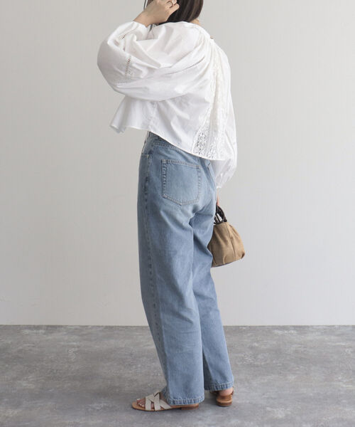 fredy emue(フレディエミュ)の「【fredyemueフレディエミュ】レースボリュームボレロシャツ(シャツ/ブラウス・レディース・ブラック/オフホワイト・38)」の20枚目の写真