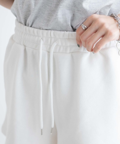 WEGO（ウィゴー）の「WEGO/スウェットイージーショーツ（スウェットパンツ・レディース・ブラック/杢グレー/ホワイト/グリーン・FREE）」の14枚目の写真