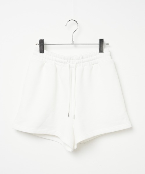 WEGO（ウィゴー）の「WEGO/スウェットイージーショーツ（スウェットパンツ・レディース・ブラック/杢グレー/ホワイト/グリーン・FREE）」の8枚目の写真