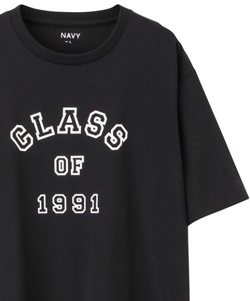 NAVY(ネイビー)の「ロゴプリント半袖Tシャツ(Tシャツ/カットソー・メンズ・ライトカーキ/チャコール/ホワイト系1/グレー系1/ブラック/ホワイト/ネイビー/グレー・M/L/XL)」の4枚目の写真