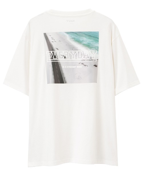 NAVY(ネイビー)の「ロゴプリント半袖Tシャツ(Tシャツ/カットソー・メンズ・ライトカーキ/チャコール/ホワイト系1/グレー系1/ブラック/ホワイト/ネイビー/グレー・M/L/XL)」の22枚目の写真