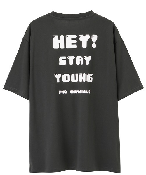 NAVY(ネイビー)の「ロゴプリント半袖Tシャツ(Tシャツ/カットソー・メンズ・ライトカーキ/チャコール/ホワイト系1/グレー系1/ブラック/ホワイト/ネイビー/グレー・M/L/XL)」の11枚目の写真