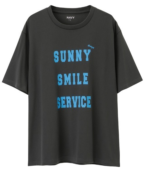 NAVY(ネイビー)の「ロゴプリント半袖Tシャツ(Tシャツ/カットソー・メンズ・ライトカーキ/チャコール/ホワイト系1/グレー系1/ブラック/ホワイト/ネイビー/グレー・M/L/XL)」の15枚目の写真