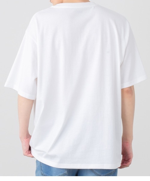 NAVY(ネイビー)の「ロゴプリント半袖Tシャツ(Tシャツ/カットソー・メンズ・ライトカーキ/チャコール/ホワイト系1/グレー系1/ブラック/ホワイト/ネイビー/グレー・M/L/XL)」の18枚目の写真