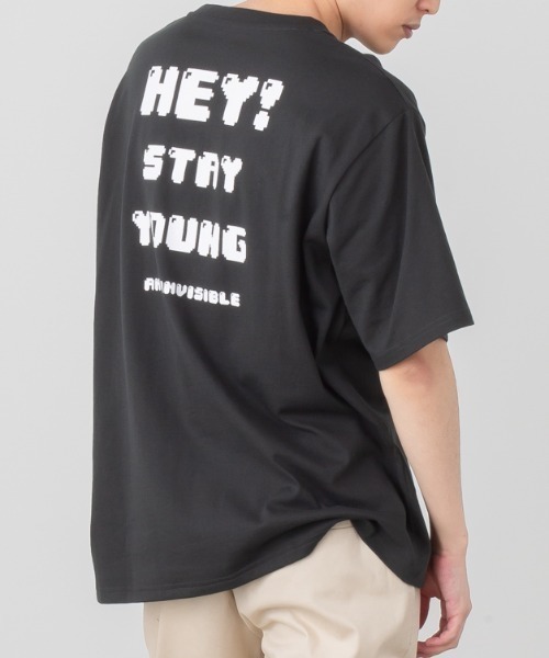 NAVY(ネイビー)の「ロゴプリント半袖Tシャツ(Tシャツ/カットソー・メンズ・ライトカーキ/チャコール/ホワイト系1/グレー系1/ブラック/ホワイト/ネイビー/グレー・M/L/XL)」の9枚目の写真