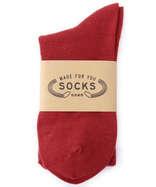coen(コーエン)の「吸水速乾カラーハーフソックス◆(ソックス/靴下・レディース・ホワイト/ブラック/ダークグレー/レッド・フリー)」の4枚目の写真