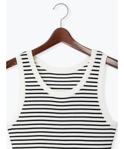 Te chichi（テチチ）の「アメリカンスリーブタンクトップ（タンクトップ・レディース・ベージュ/オフホワイト/ブラック・ﾌﾘ-）」の14枚目の写真