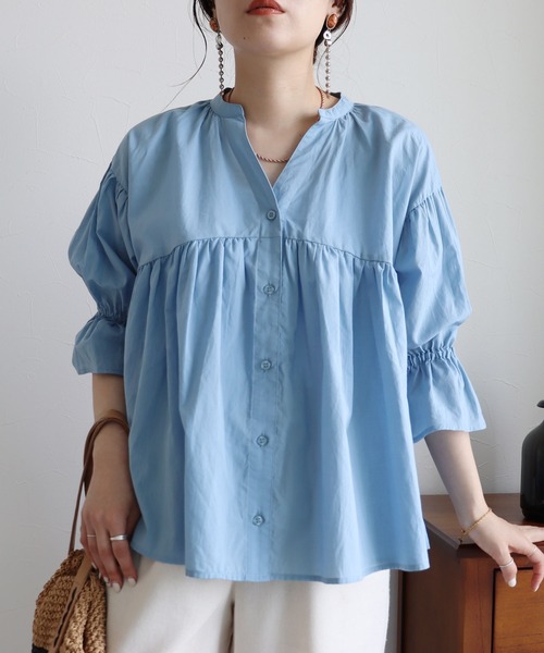 ♥️　Green Parks  袖キャンディスリーブブラウス　ライラック ♥️ Green Parks 袖キャンディスリーブブラウス ライラック Green