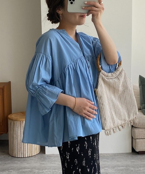 ♥️　Green Parks  袖キャンディスリーブブラウス　ライラック ♥️ Green Parks 袖キャンディスリーブブラウス ライラック Green