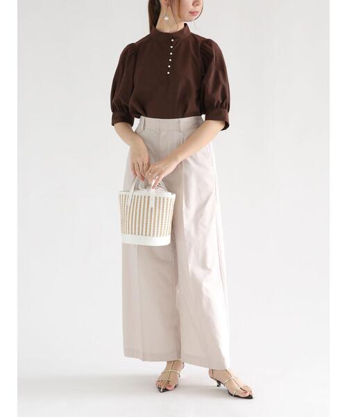 Te chichi（テチチ）の「リネン混ワイドバギーパンツ（その他パンツ・レディース・カーキ/グレー/ベージュ・F）」の11枚目の写真