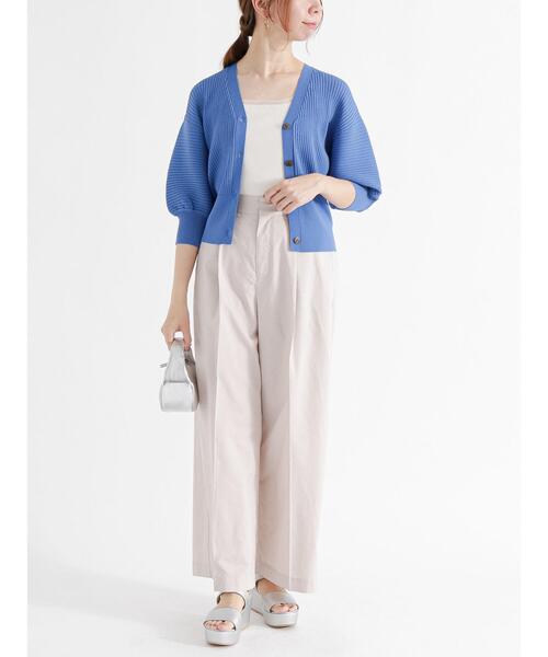 Te chichi（テチチ）の「リネン混ワイドバギーパンツ（その他パンツ・レディース・カーキ/グレー/ベージュ・F）」の12枚目の写真