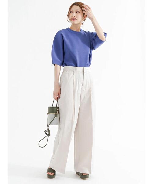 Te chichi（テチチ）の「リネン混ワイドバギーパンツ（その他パンツ・レディース・カーキ/グレー/ベージュ・F）」の15枚目の写真