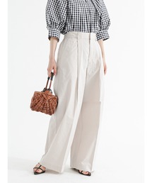 Te chichi | リネン混ワイドバギーパンツ(その他パンツ)